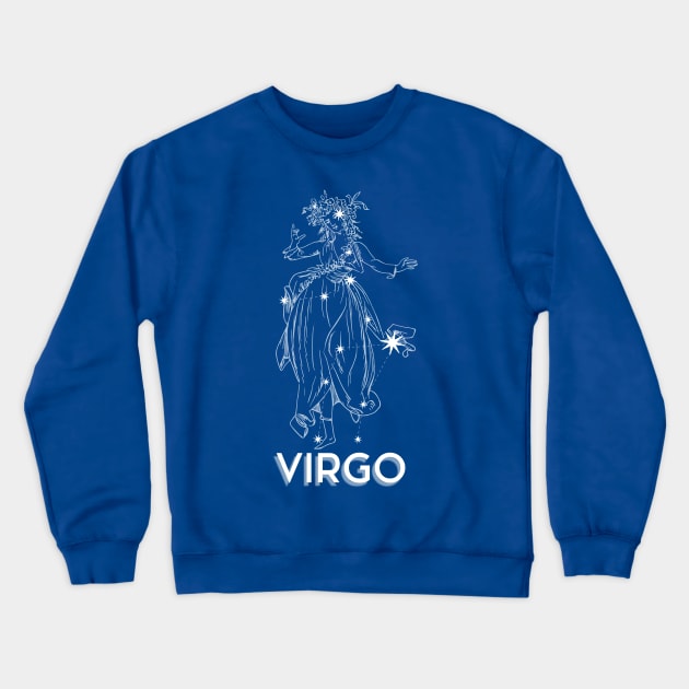 Virgo constellation Crewneck Sweatshirt by Javisolarte